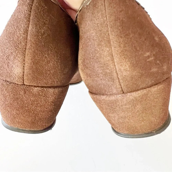 Naturalizer Women’s Size 8.5 Brown Suede Square Toe Pump Office Career Comfort - Picture 7 of 10